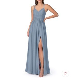 Azazie Bridesmaid Dress, Dusty Blue
